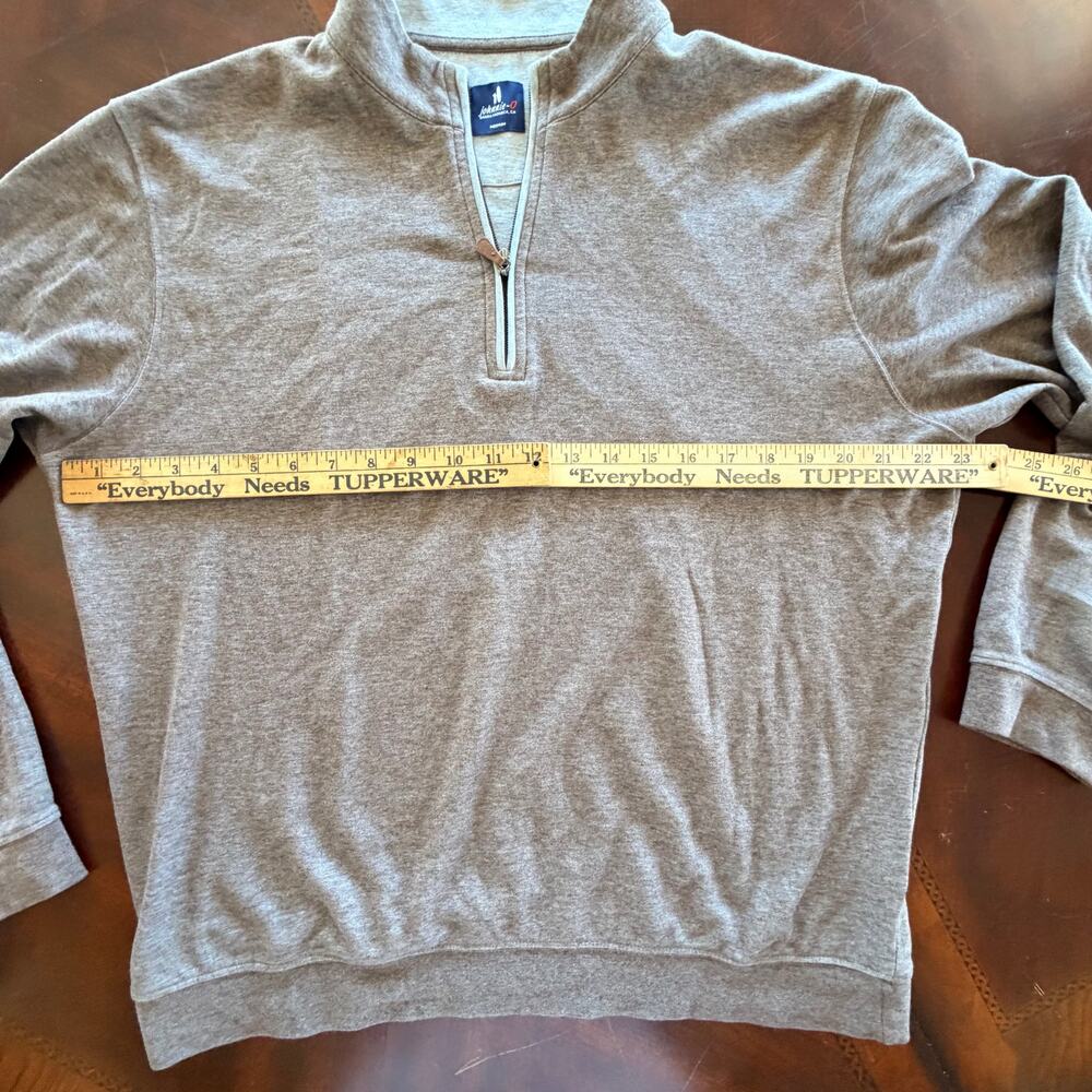 Johnnie-O Long Sleeve Sully Pullover Brown Tan Medium 1/4 Quarter Zip Golf - Picture 4 of 8